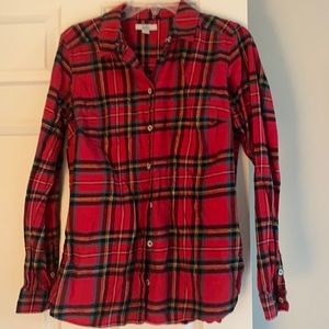 Croft & Barrow - button down plaid shirt - M
